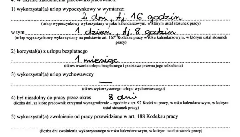Urlop dłuższy dzięki świadectwu? Kiedy pracodawca może go żądać?