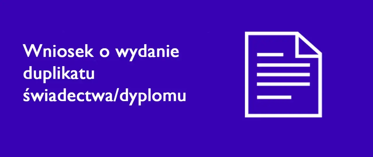 Wniosek o duplikat świadectwa szkolnego